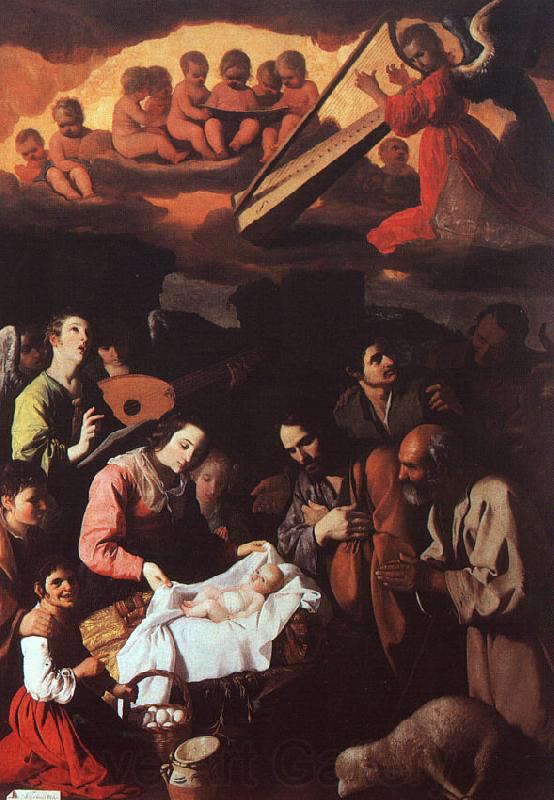 ZURBARAN  Francisco de The Adoration of the Shepherds Norge oil painting art